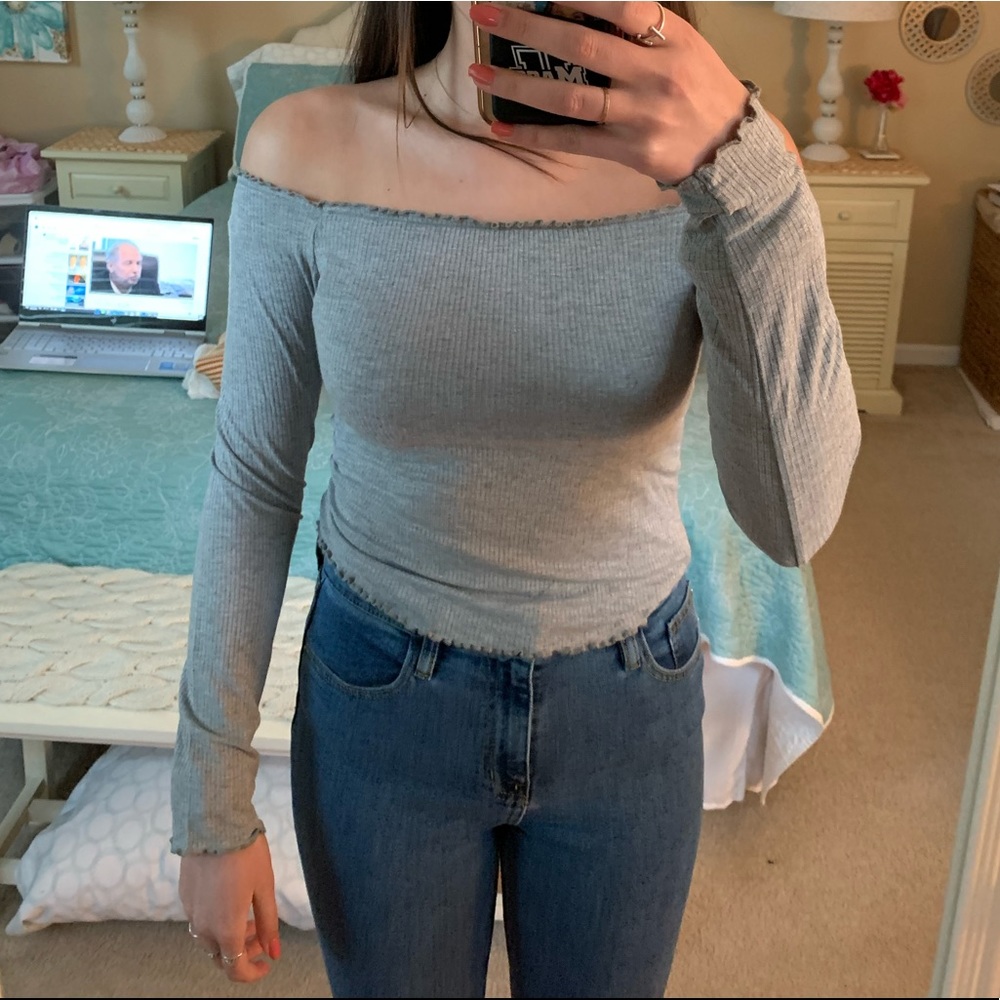 Pacsun off the shoulder long sleeve